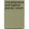 Miscellaneous And Fugitive Pieces, Volum by Thomas Davies