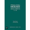 Missa Brevis, K. 194 - Vocal Score door Wolfgang Amade Mozart