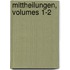 Mittheilungen, Volumes 1-2