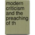 Modern Criticism And The Preaching Of Th