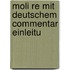 Moli Re Mit Deutschem Commentar Einleitu
