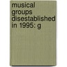 Musical Groups Disestablished In 1995: G door Books Llc