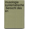 Musologie Systematische  Bersicht Des En by Carl Friedrich Merleker