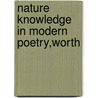 Nature Knowledge In Modern Poetry,Worth door Sir Alexander MacKenzie