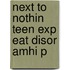Next To Nothin Teen Exp Eat Disor Amhi P