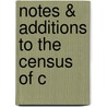 Notes &Amp; Additions To The Census Of C door Sir Sidney Lee