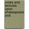 Notes And Lectures Upon Shakespeare And door Sara Coleridge Coleridge