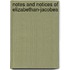 Notes And Notices Of Elizabethan-Jacobea