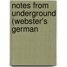 Notes From Underground (Webster's German door Reference Icon Reference