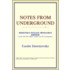 Notes From Underground (Webster's Italia
