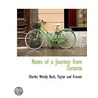 Notes Of A Journey From Toronto door Charles Westly Busk