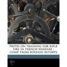 Notes On Training For Rifle Fire In Tren door Onbekend