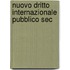 Nuovo Dritto Internazionale Pubblico Sec