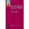 Oal: Second Language Research Methods Pb door Herbert W. Seliger