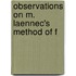 Observations On M. Laennec's Method Of F