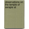 Observations On The Temple Of Serapis At door Charles Babbage