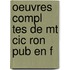 Oeuvres Compl Tes De Mt Cic Ron Pub En F