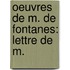 Oeuvres De M. De Fontanes: Lettre De M.