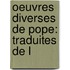 Oeuvres Diverses De Pope: Traduites De L