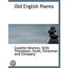 Old English Poems by Stith Thompson