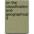 On The Classification And Geographical D