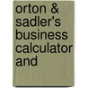 Orton & Sadler's Business Calculator And door W.H. Sadler