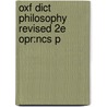 Oxf Dict Philosophy Revised 2e Opr:ncs P door Simone Blackburn