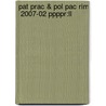 Pat Prac & Pol Pac Rim  2007-02 Ppppr:ll by Unknown