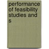 Performance Of Feasibility Studies And S by Richard Wrench