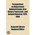 Perspectives On Department Administratio