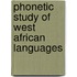 Phonetic Study of West African Languages