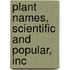 Plant Names, Scientific And Popular, Inc