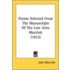 Poems Selected From The Manuscripts Of T