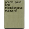 Poems, Plays And Miscellaneous Essays Of door Charles Lamb