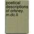 Poetical Descriptions Of Orkney. M.Dc.Li