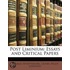 Post Liminium: Essays And Critical Paper