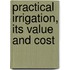 Practical Irrigation, Its Value And Cost
