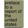 Preface To A Report Of The United States door Mr. Herbert Hoover