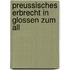 Preussisches Erbrecht In Glossen Zum All