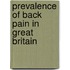 Prevalence Of Back Pain In Great Britain