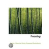 Proceedings door Onbekend