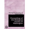 Proceedings Of The Biological Society Of door Onbekend