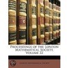 Proceedings Of The London Mathematical S by Unknown