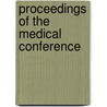 Proceedings Of The Medical Conference by France Cannes
