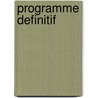 Programme Definitif door C. Lange