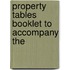 Property Tables Booklet To Accompany The