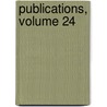 Publications, Volume 24 door Onbekend