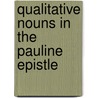 Qualitative Nouns In The Pauline Epistle door Arthur Wakefield Slaten