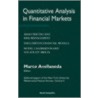Quantitative Analysis in Financial Marke by Marco Avellaneda