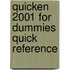 Quicken 2001 For Dummies Quick Reference